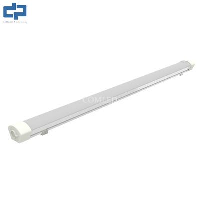 Fixe lumineux à LED linéaire monté sur une surface atténuée conçu avec un capuchon d'extrémité de type bouton pour un câblage facile